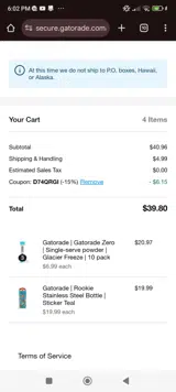 OptiBac Probiotics US coupon verification screenshot