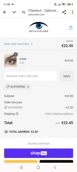 WJFDWPB6 coupon verification screenshot