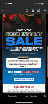 Presday40 coupon verification screenshot