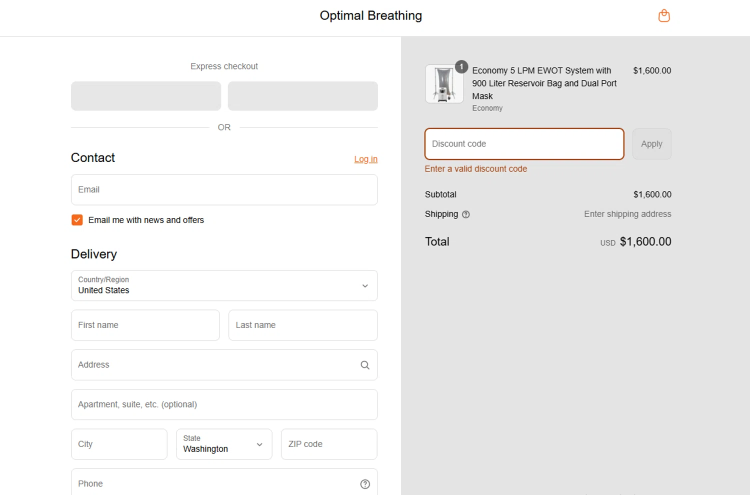 Optimal Breathing promo code screenshot showing code FREEDOM10 applied at Optimal Breathing checkout page. Uploaded by SimplyCodes community member Dallas on Aug 4, 2025