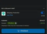 Optimum Formula coupon verification screenshot