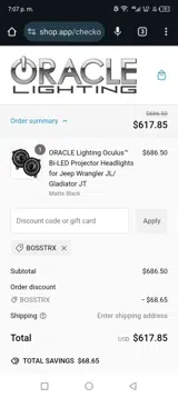 BOSSTRX coupon verification screenshot