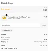 EUGENIA coupon verification screenshot