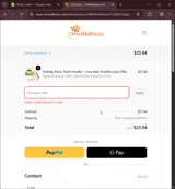 Holiday2025 coupon verification screenshot