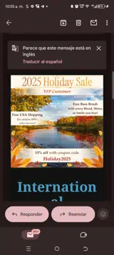 Holiday2025 coupon verification screenshot