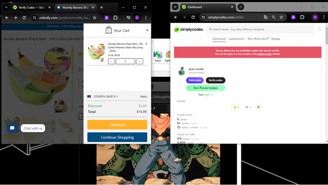 Orbisify checkout page showing Orbisify promo code box | Screenshot taken by SimplyCodes community member on May 19, 2024