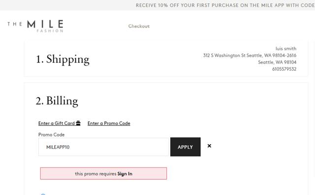 Orchard Mile checkout page showing Orchard Mile promo code box | Screenshot taken by SimplyCodes community member on May 9, 2025