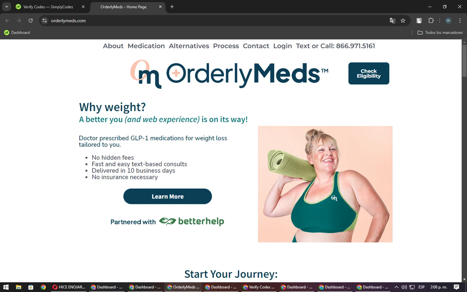 OrderlyMeds checkout page showing OrderlyMeds coupon code box | Screenshot taken by SimplyCodes community member on Sep 18, 2024