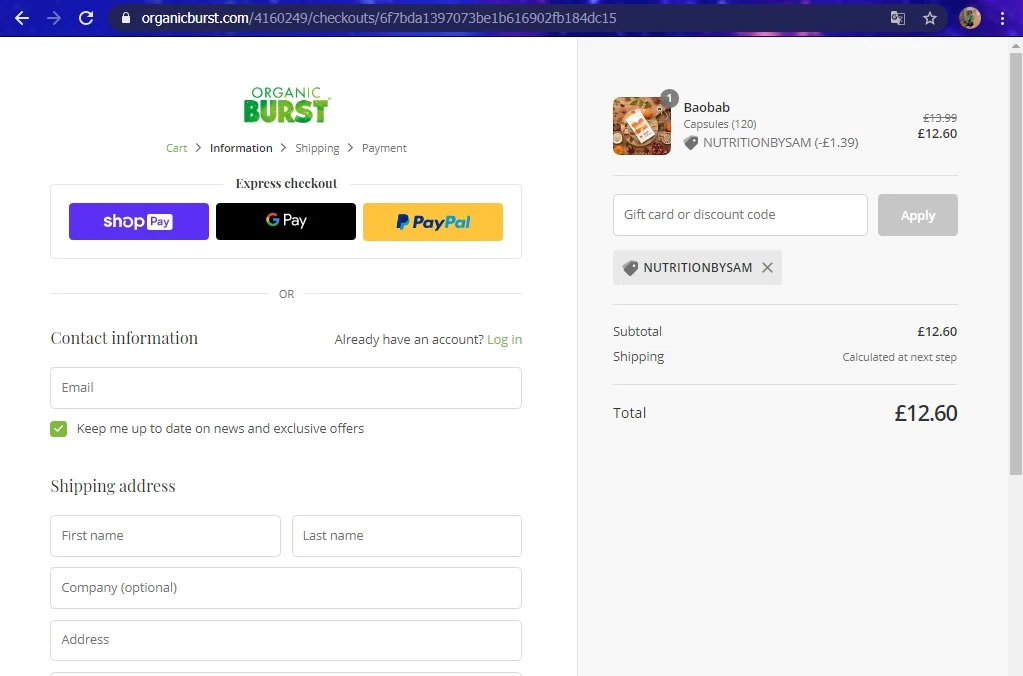 Organic Burst Discount Codes 10 Off October 2024
