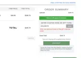 HOLIDAY15 coupon verification screenshot