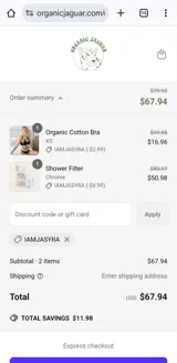 Iamjasyra coupon verification screenshot