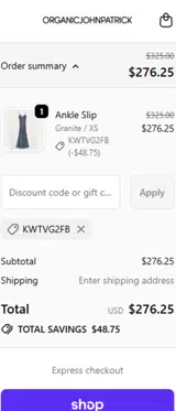KWTVG2FB coupon verification screenshot