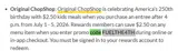Original ChopShop coupon verification screenshot