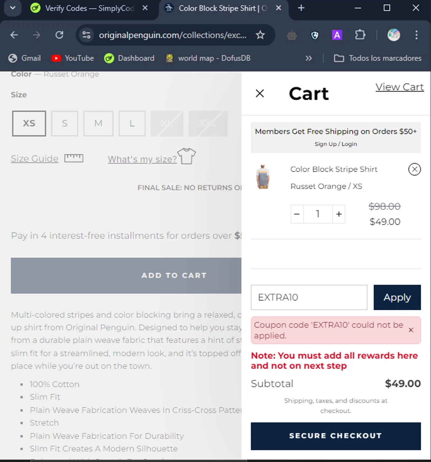 how to use Original Penguin coupons