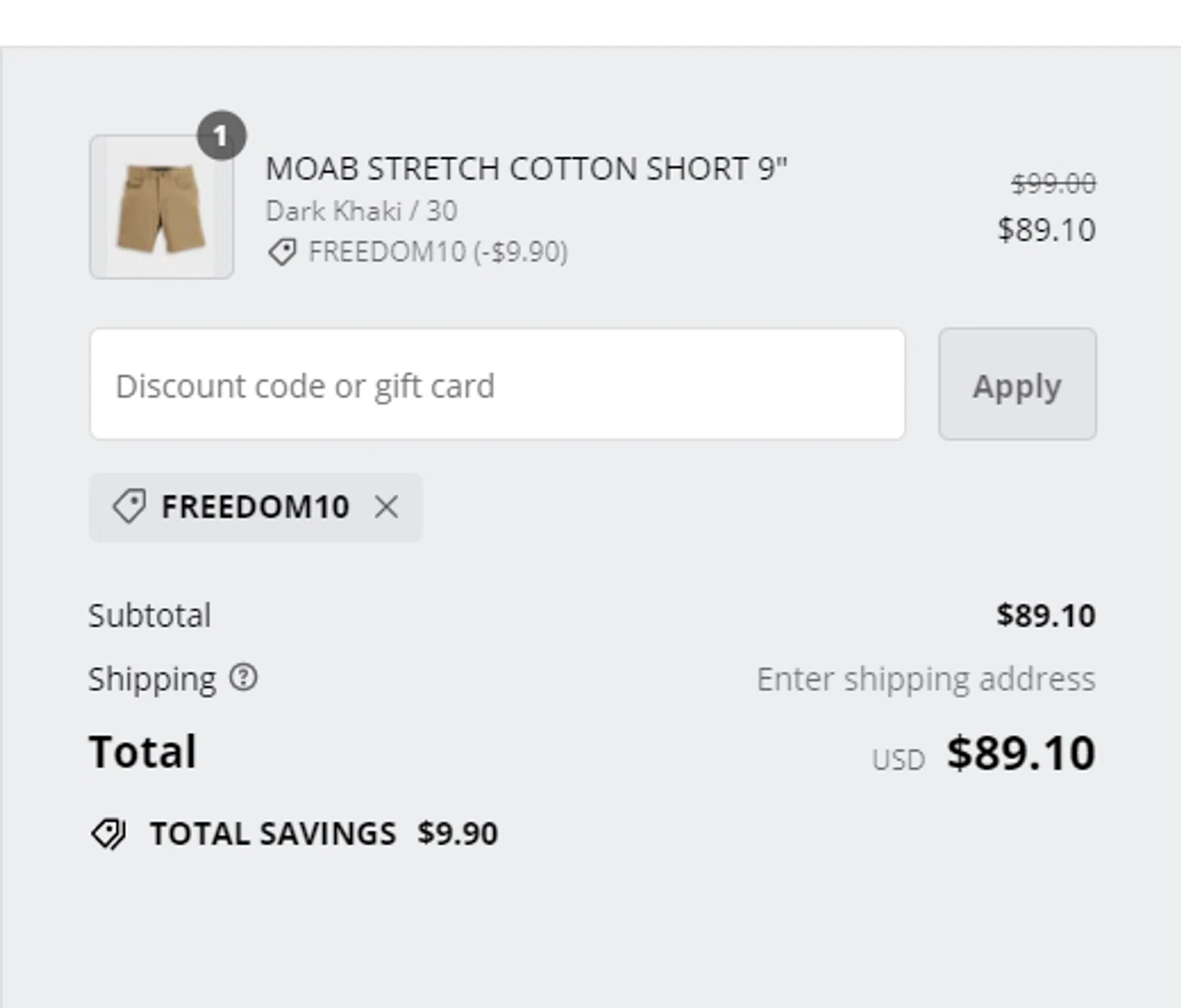 Origin Maine checkout page showing Origin Maine discount code box | Screenshot taken by SimplyCodes community member on Apr 5, 2024