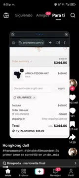 ORIJINPRIDE coupon verification screenshot