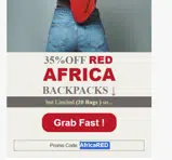 AfricaRED coupon verification screenshot