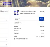 Ormus Yoga coupon verification screenshot