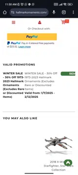 Winter30 coupon verification screenshot