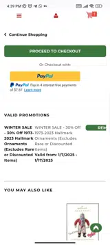 Winter30 coupon verification screenshot