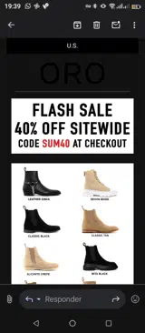 Sum40 coupon verification screenshot