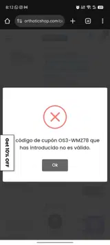 OS3-WMZ78 coupon verification screenshot