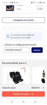 OSCARO10AOUT coupon verification screenshot