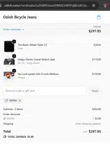 YEFFRY coupon verification screenshot