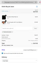 MIGUELDELGADO coupon verification screenshot