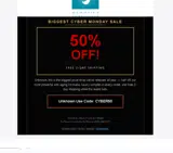 CYBER50 coupon verification screenshot