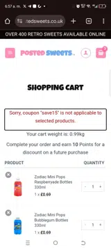 Hotsale coupon verification screenshot