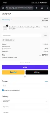 Welcome15 coupon verification screenshot