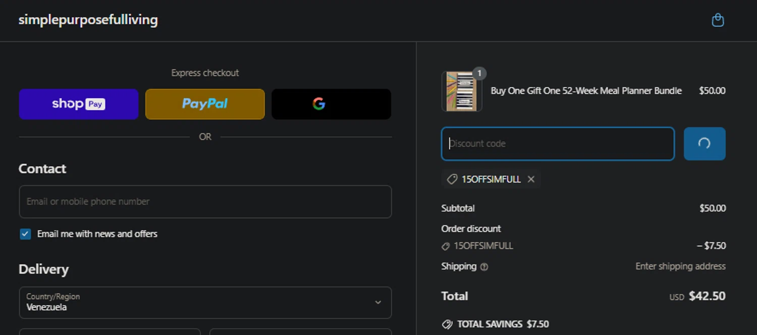 Otherworld checkout page showing Otherworld coupon code box | Screenshot taken by SimplyCodes community member on Apr 4, 2025
