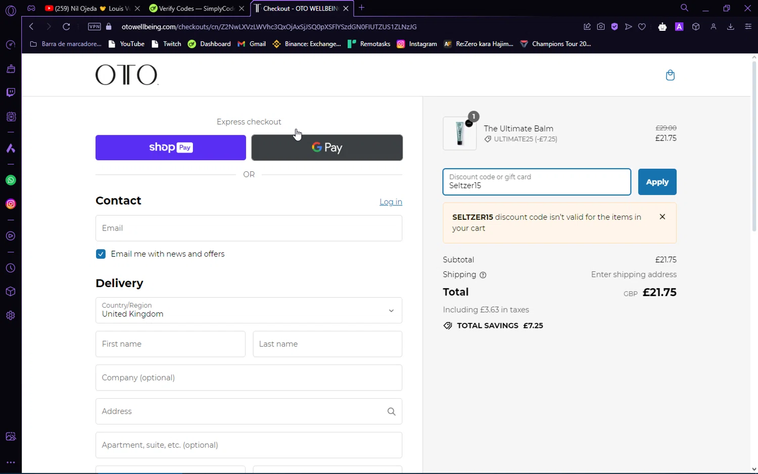OTO CBD Promo Codes 25 Off October 2024