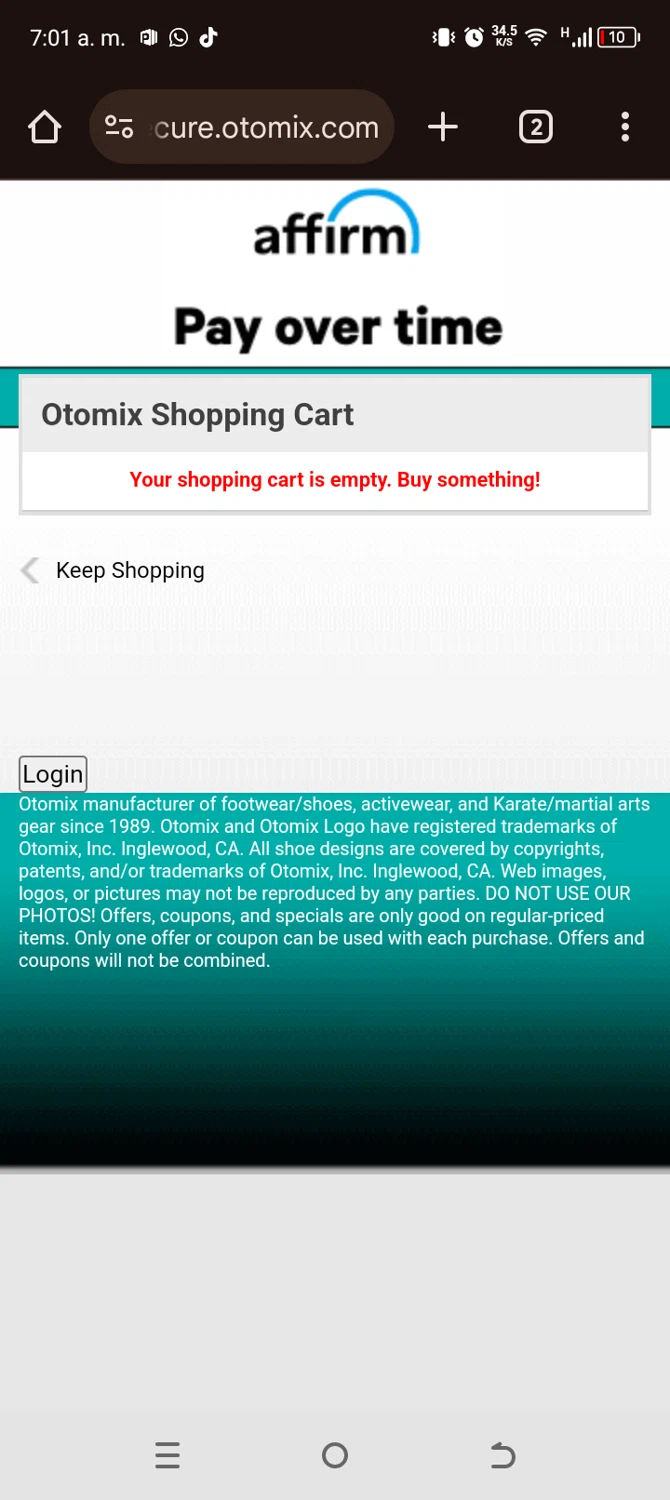 Otomix discount code screenshot showing code FLEX25 applied at Otomix checkout page. Uploaded by SimplyCodes community member TokenAce5969 on Apr 6, 2025