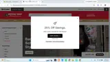Ottawa Senators Shop coupon verification screenshot