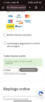 5-SALE coupon verification screenshot