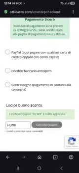 HLW8 coupon verification screenshot