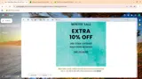 Extra10 coupon verification screenshot