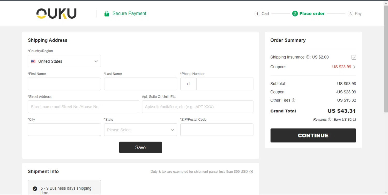how to use Ouku coupons