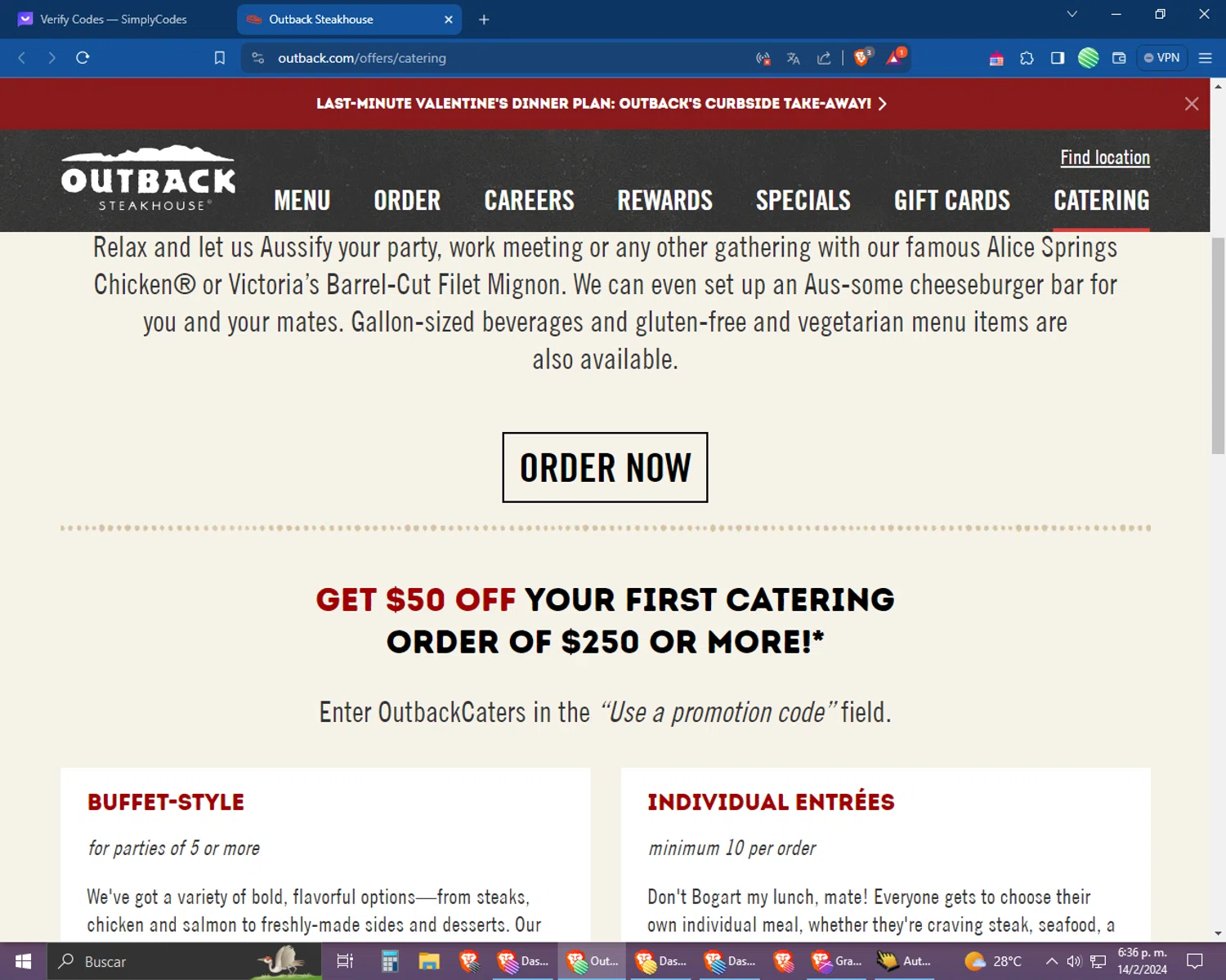 Outback Steakhouse Promo Codes 50 Off March 2024