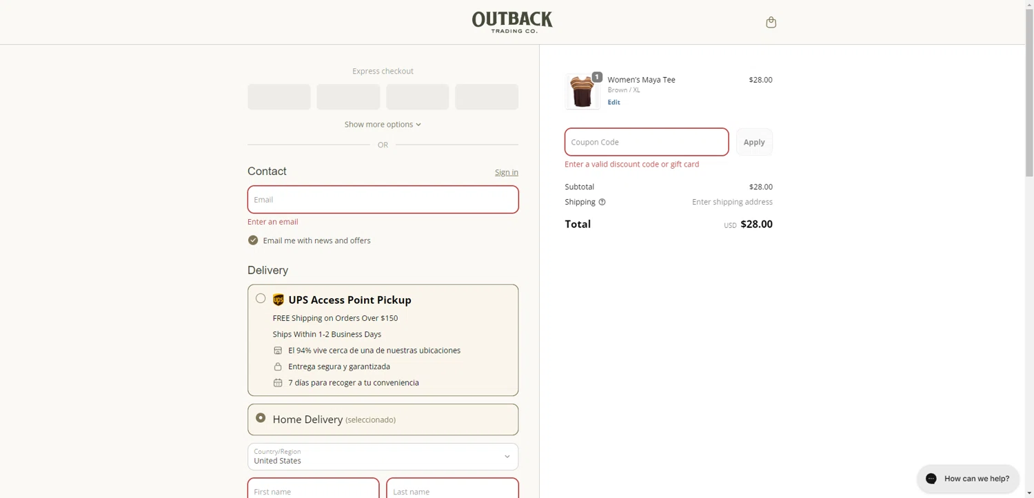 Outback Trading Company discount code screenshot showing code SUMMEREND50 applied at Outback Trading Company checkout page. Uploaded by SimplyCodes community member ExtraordinaryShopper780 on Oct 21, 2025