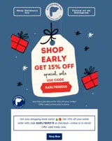 EARLYBIRD15 coupon verification screenshot