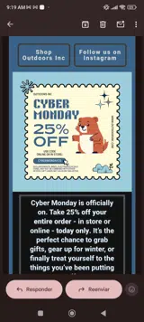 Cybermonday25 coupon verification screenshot