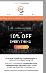 Outdoor Solar Outlet coupon verification screenshot