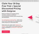 Outgrow+SV-1Month coupon verification screenshot
