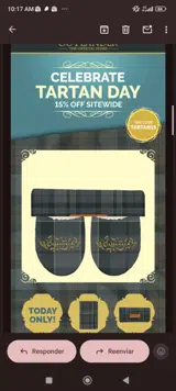 .Tartan15 coupon verification screenshot