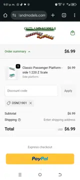 OSNC1901 coupon verification screenshot