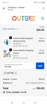 OUTTRE coupon verification screenshot