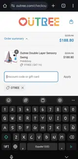 Otree coupon verification screenshot